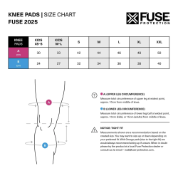 FUSE ALPHA CLASSIC Knee Pad black/grey Size Kids M/L